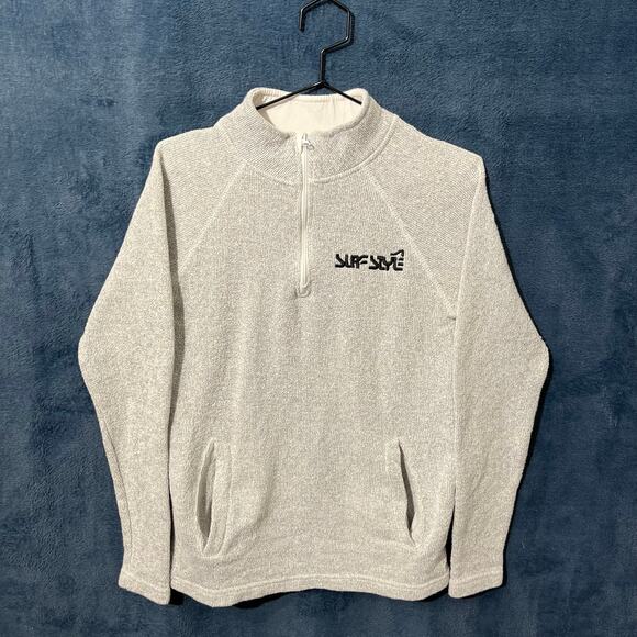 Vintage Isaacs Designs Gray Quarter Zipped Pullover Hoodie‎ Men’s Size S - Picture 1 of 7